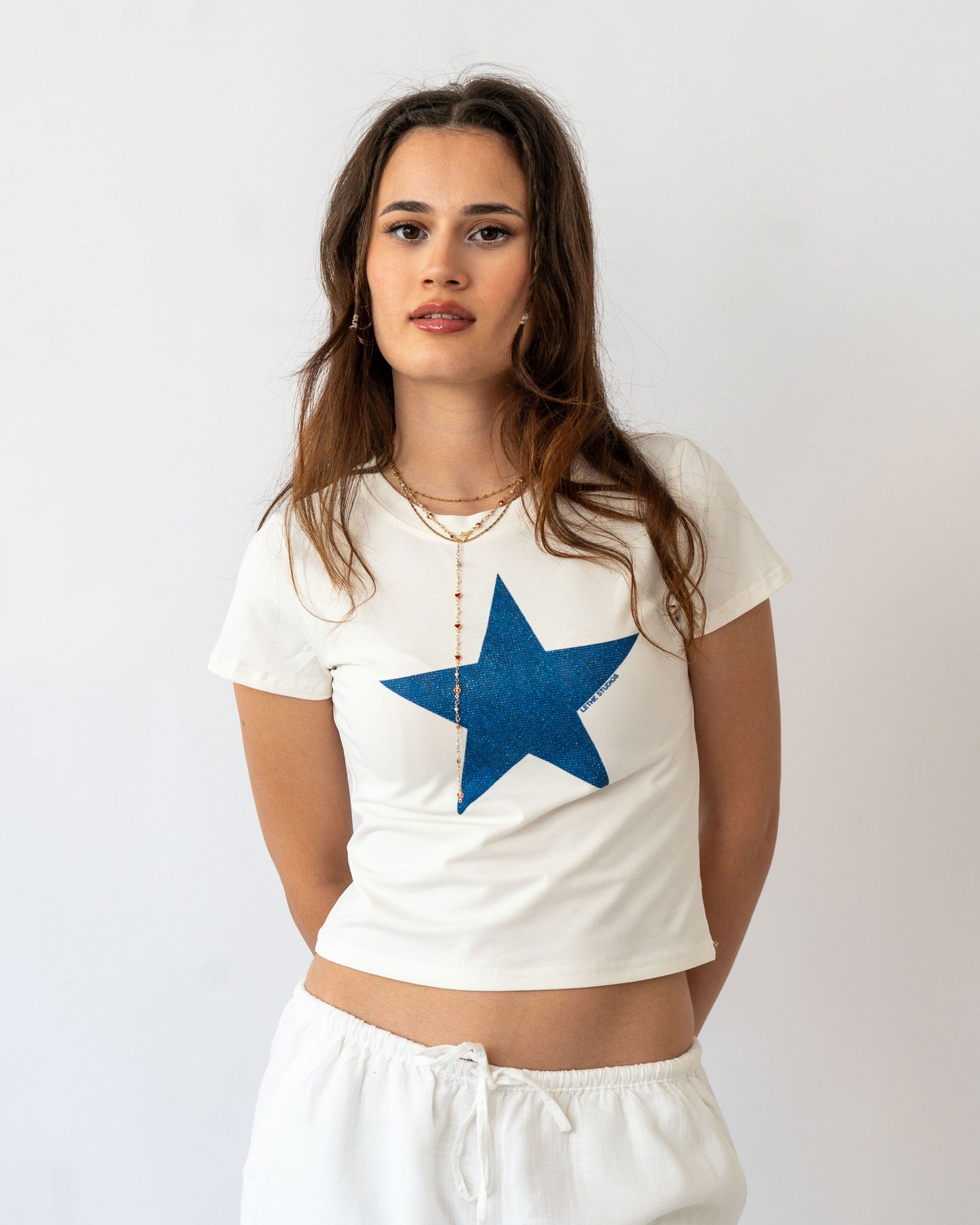 DENIM STAR BABY TEE