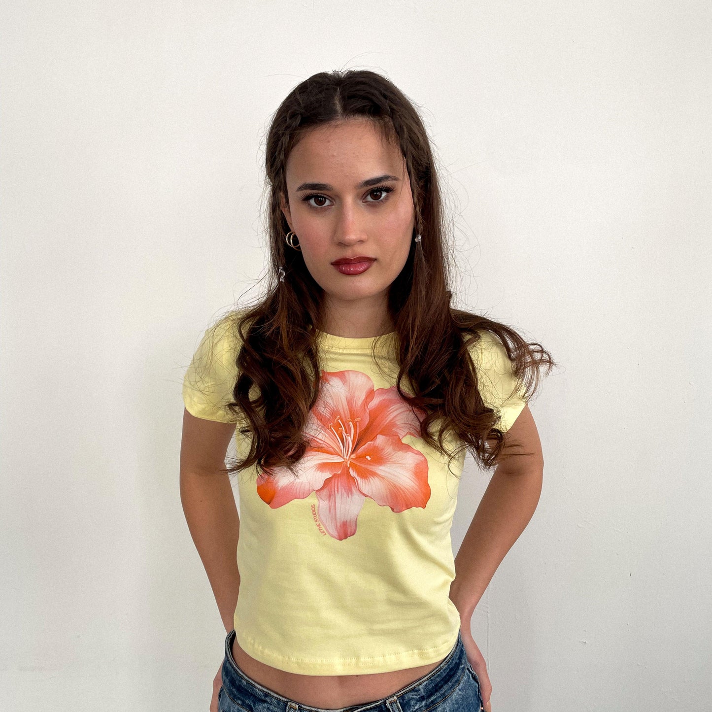 Fleur d'Hibiscus Baby Tee