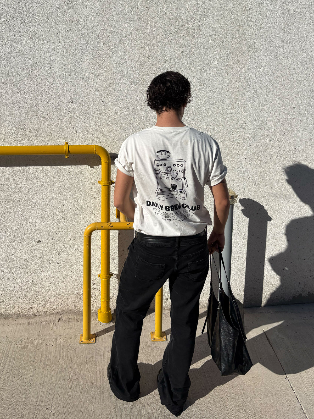 Daily Brew Club T-Shirt - Ekru - Boxy Fit - Lethe Studios