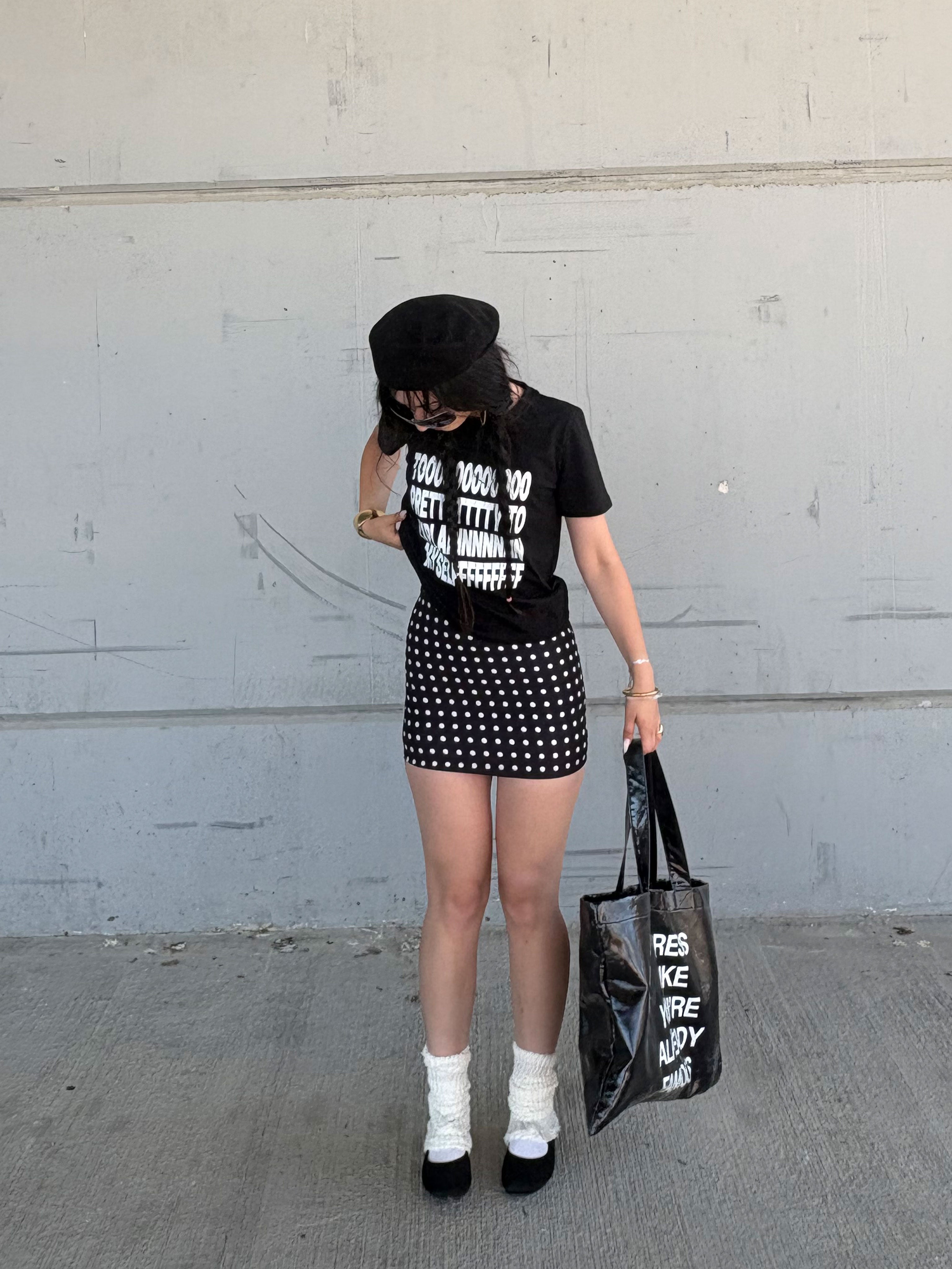 Too Pretty Baby Tee - Ekru - Baby Tee - Lethe Studios