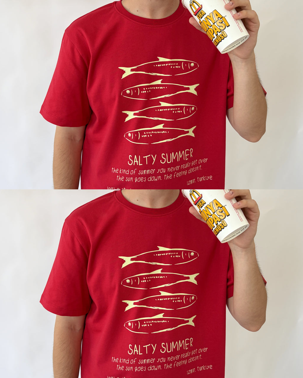 SALTY SUMMER T-SHIRT - Ekru - Boxy Fit - Lethe Studios
