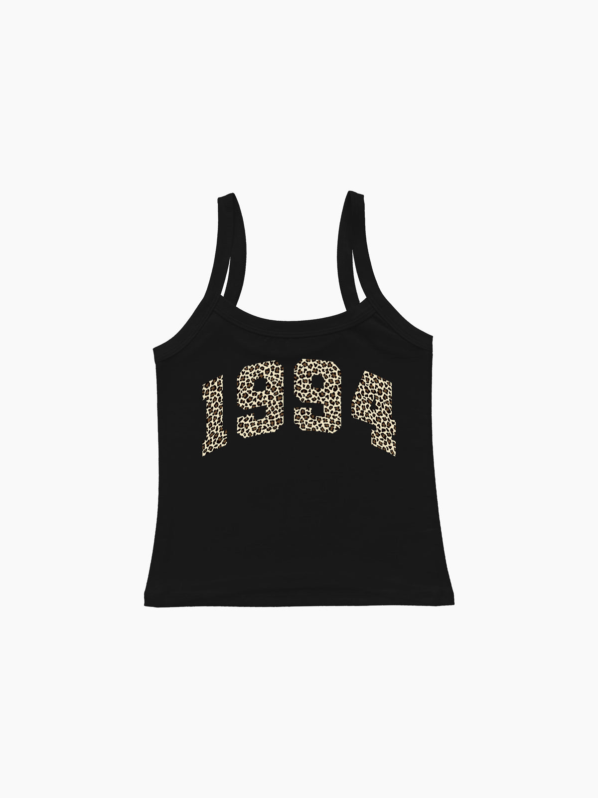 1994 - Leopard Askılı Bluz - Siyah - Askılı Bluz - Lethe Studios