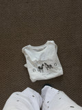 Soft Western Club Baby Tee - Ekru - Baby Tee - Lethe Studios