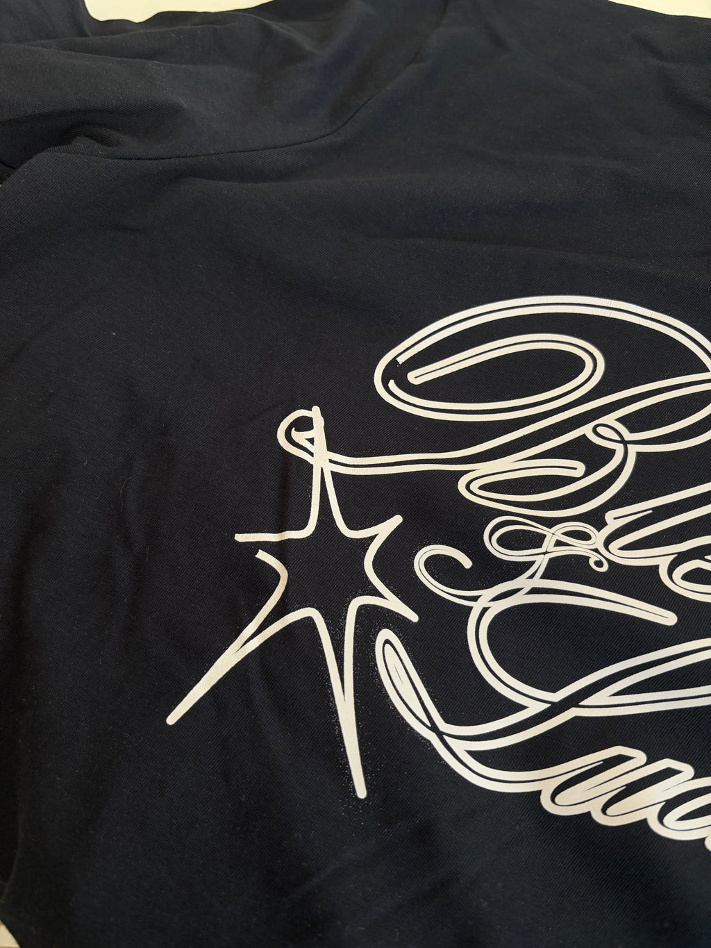 BLESSED AND LUCKY T-SHIRT 017 - LACİVERT, MEDIUM