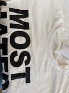 MOST HATED BOY T-SHIRT 013 - EKRU, SMALL