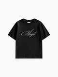 Angel Baby Tee - Siyah - Baby Tee - Lethe Studios