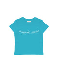 ANGELIC AURA BABY TEE - Turkuaz - Baby Tee - Lethe Studios
