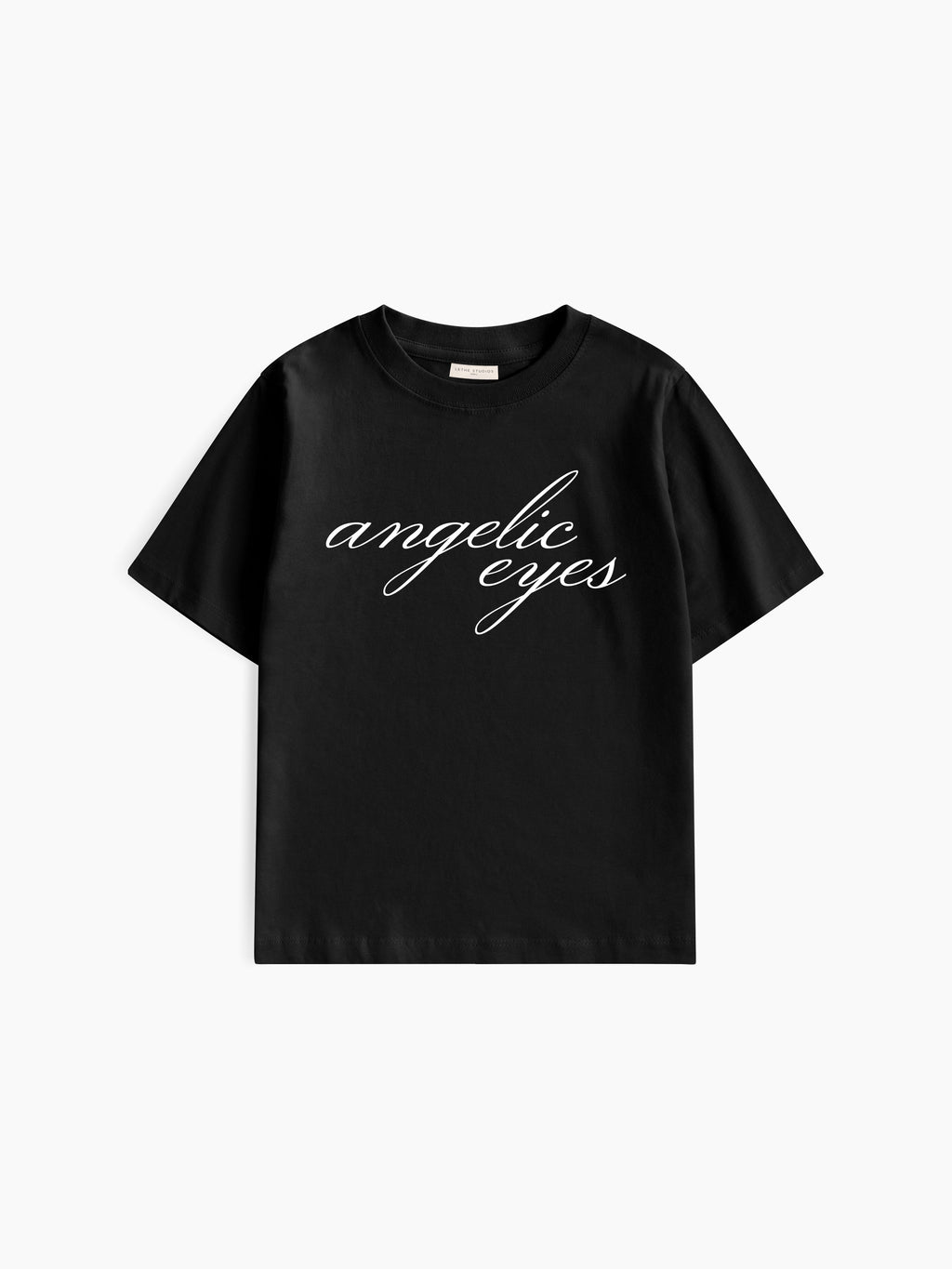 Angelic Eyes Baby Tee - Siyah - Baby Tee - Lethe Studios