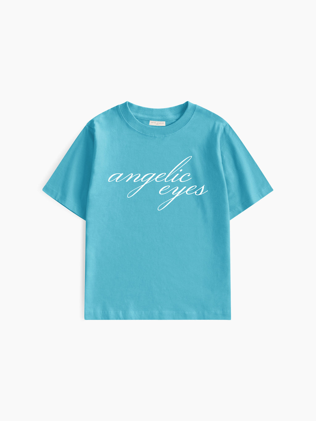 Angelic Eyes Baby Tee - Turkuaz - Baby Tee - Lethe Studios