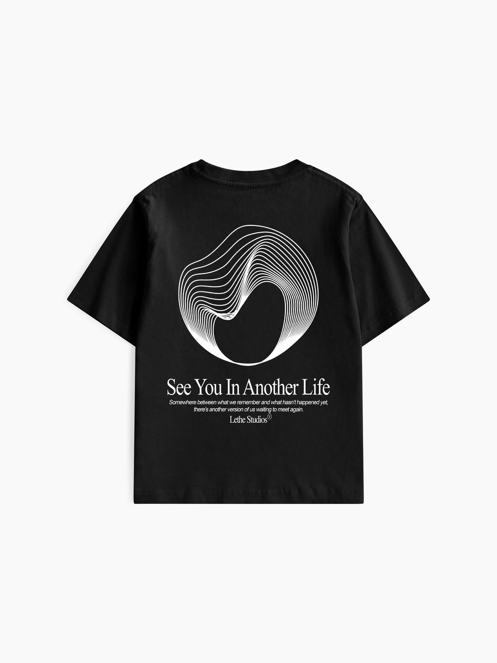 Another Life Baby Tee - Siyah - Arka - Baby Tee - Lethe Studios
