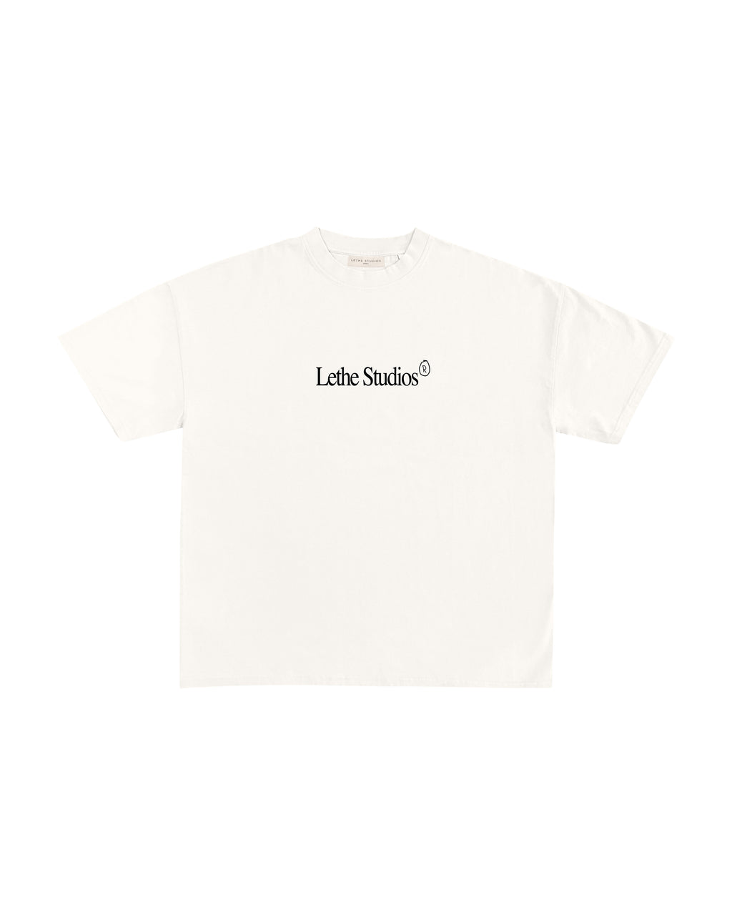 Another Life T-Shirt - Ekru - Ön - Boxy Fit - Lethe Studios