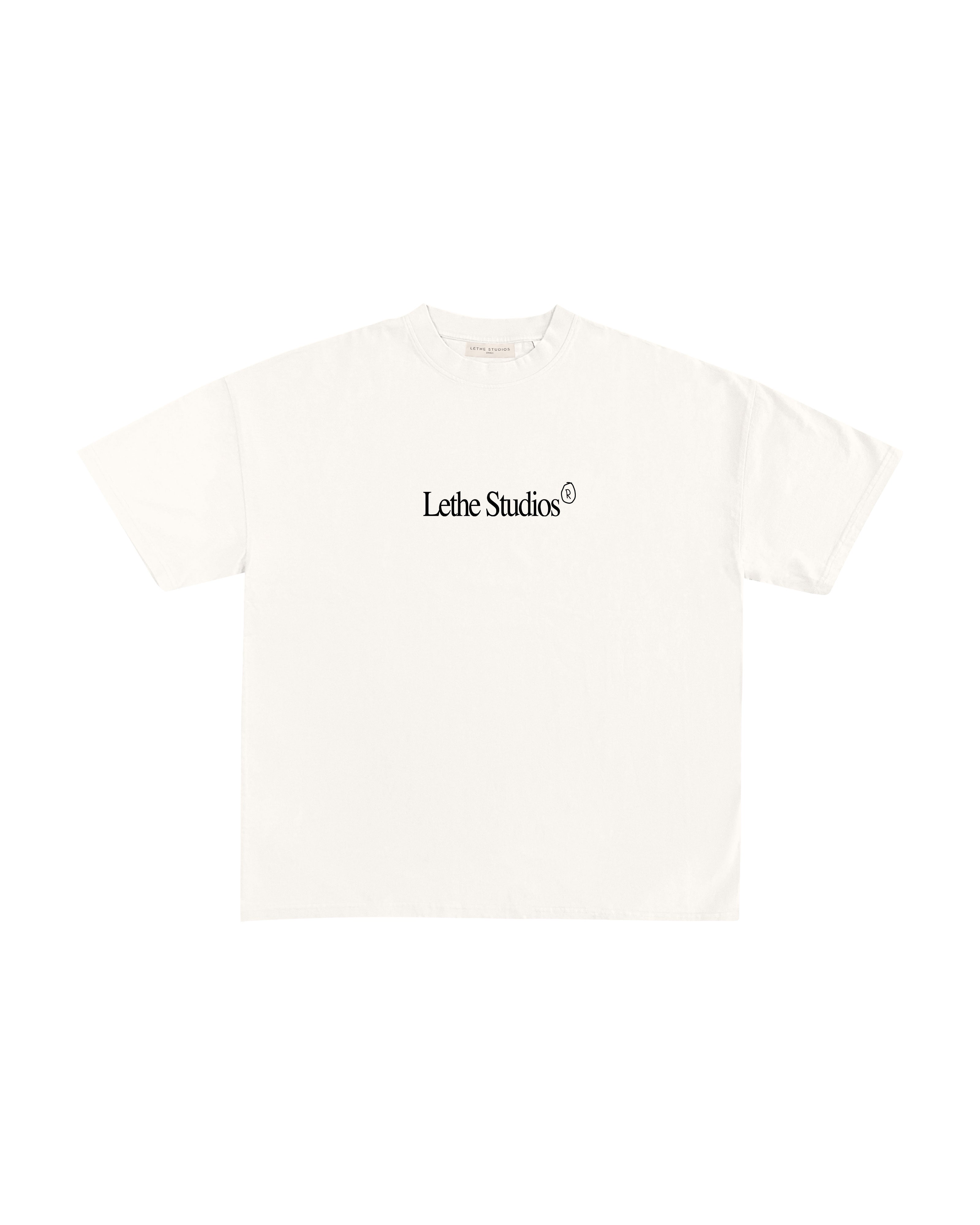 Another Life T-Shirt - Ekru - Ön - Boxy Fit - Lethe Studios