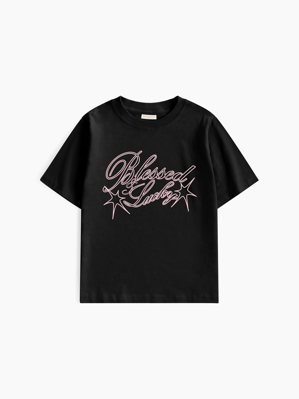 Blessed & Lucky Baby Tee - Siyah - Baby Tee - Lethe Studios