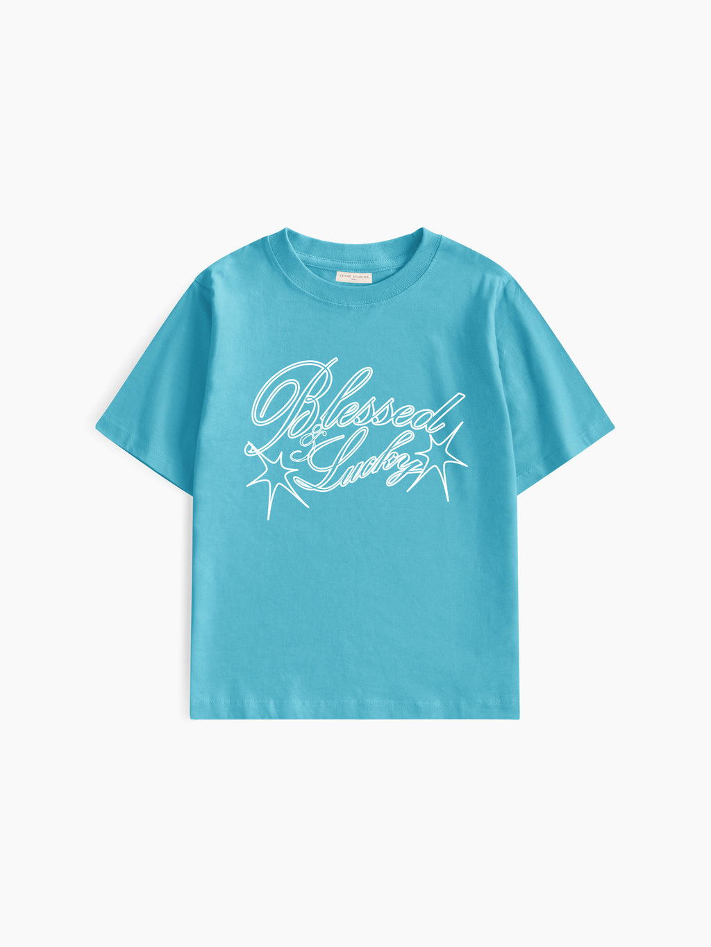 Blessed & Lucky Baby Tee - Turkuaz - Baby Tee - Lethe Studios
