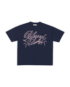 BLESSED AND LUCKY T-SHIRT 017 - LACİVERT, MEDIUM