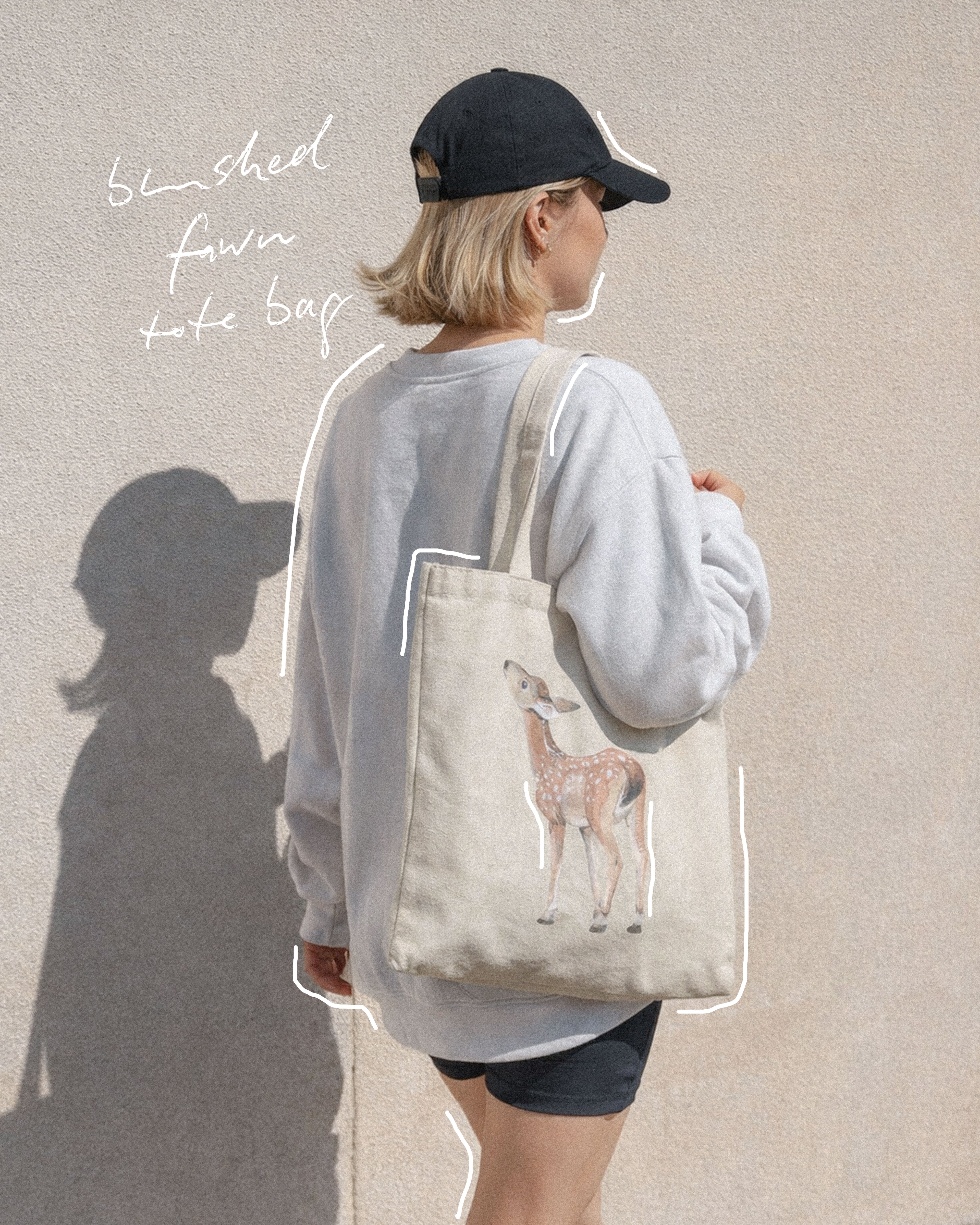 BLUSHED FAWN TOTE BAG