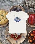 BREAKFAST BOWL BABY TEE - ARŞİV SATIŞI (EKRU - MEDIUM)