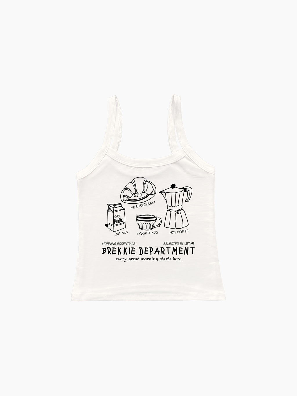 Brekkie Department Askılı Bluz - Ekru - Askılı Bluz - Lethe Studios