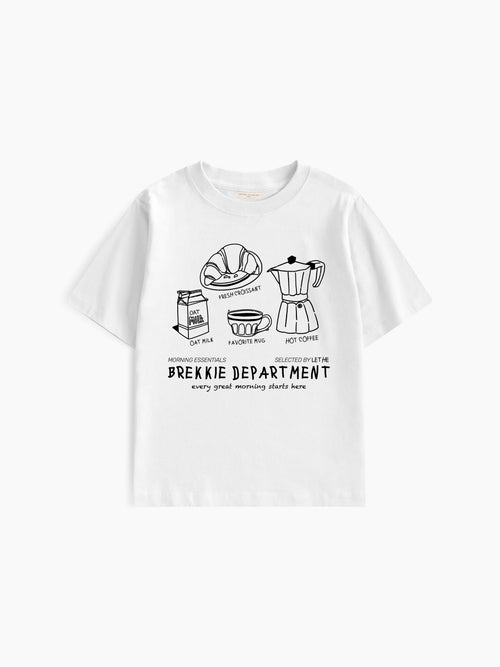 Brekkie Department Baby Tee - Ekru - Baby Tee - Lethe Studios