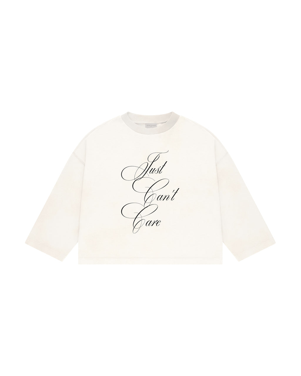 CAN'T CARE UZUN KOLLU T-SHIRT