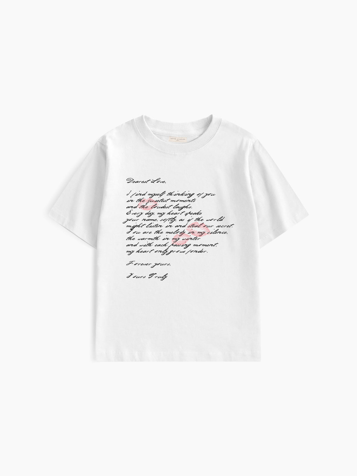 Cher Amour Baby Tee - Ekru - Baby Tee - Lethe Studios