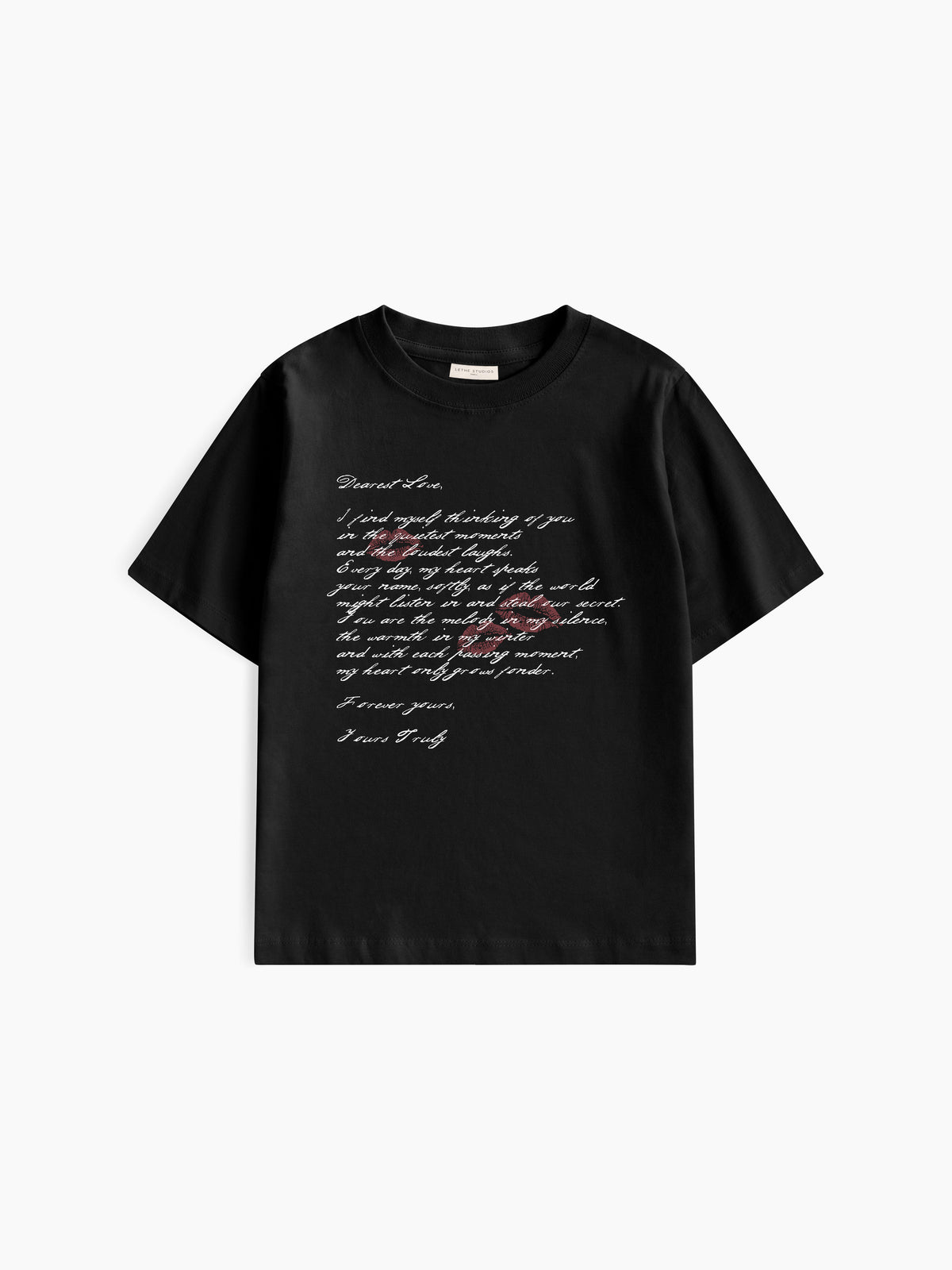 Cher Amour Baby Tee - Siyah - Baby Tee - Lethe Studios