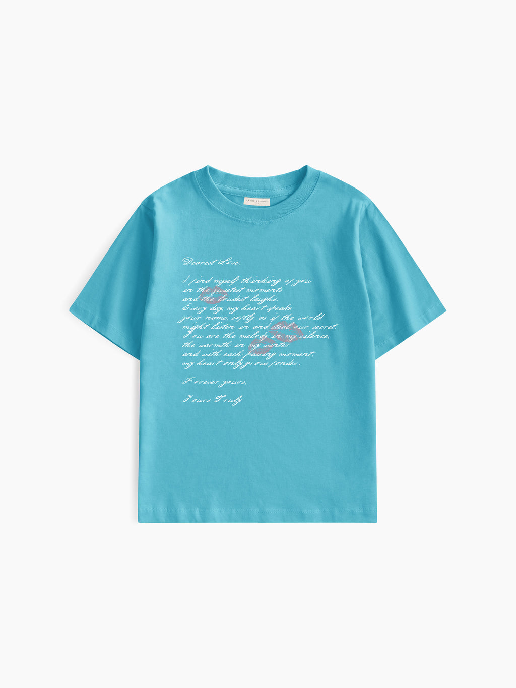 Cher Amour Baby Tee - Turkuaz - Baby Tee - Lethe Studios