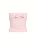CHERRY MOON STRAPLESS TOP