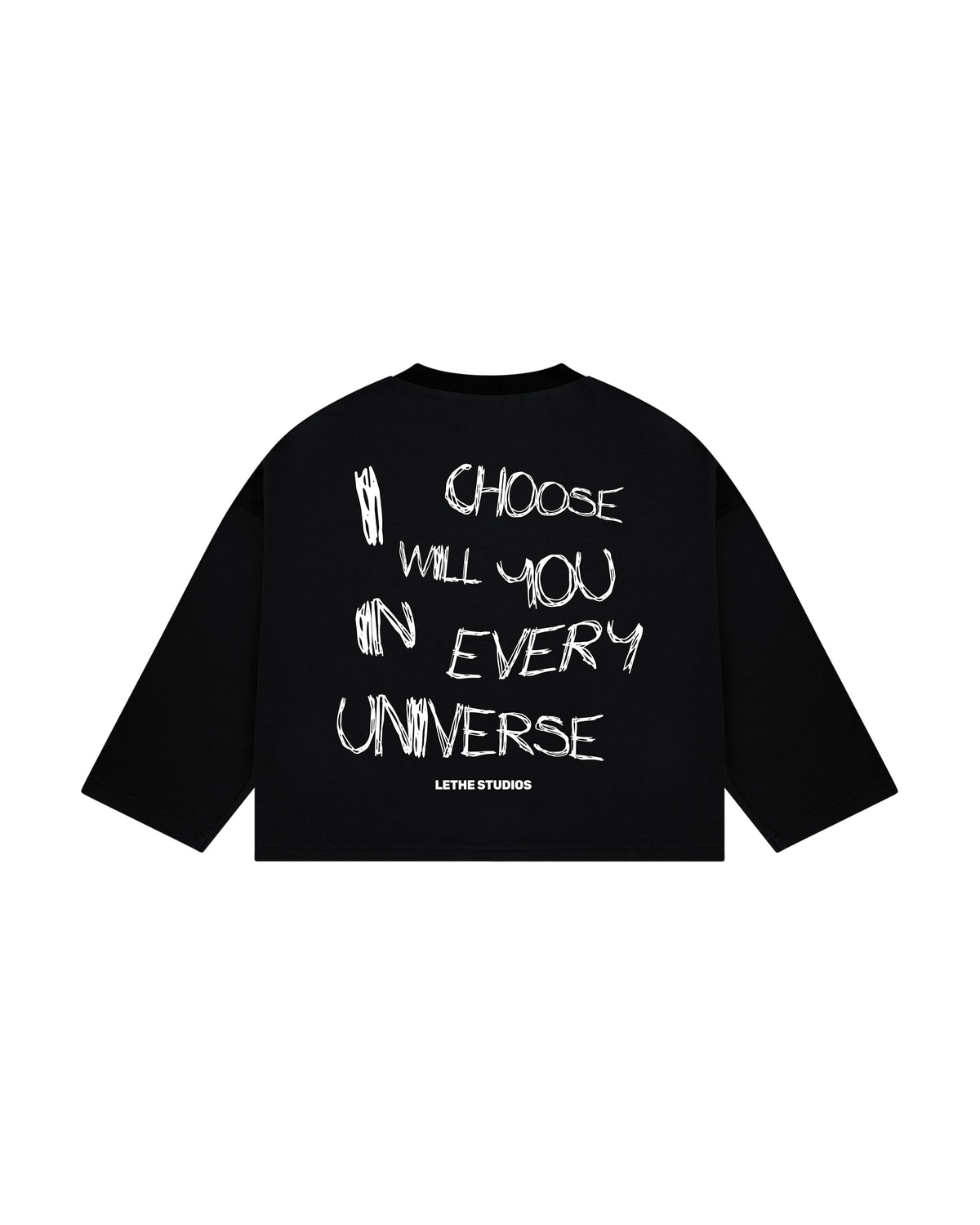 Choose You Uzun Kollu T-Shirt - Siyah - Uzun Kollu T-Shirt - Lethe Studios