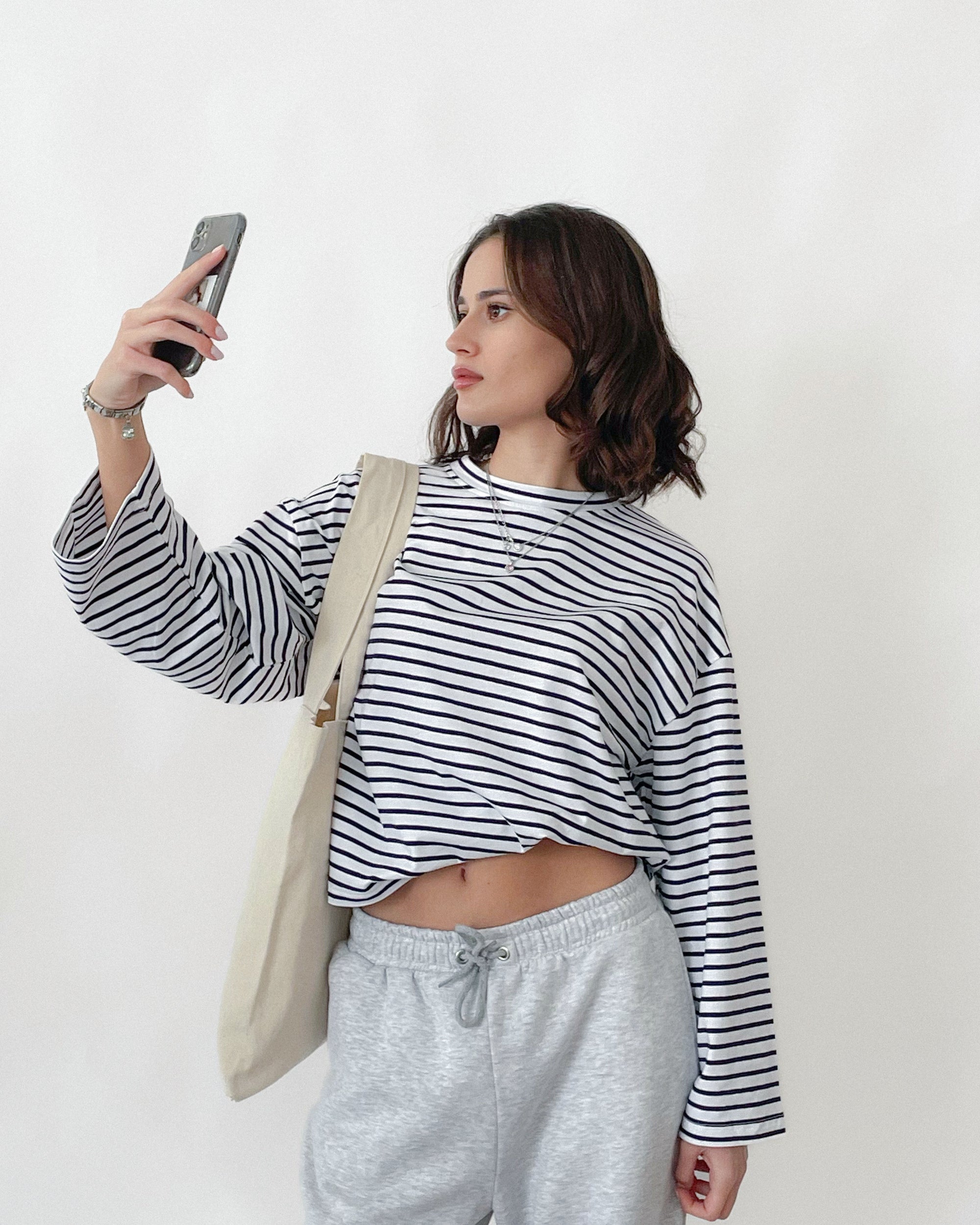 ÇİZGİLİ UZUN KOLLU T-SHIRT