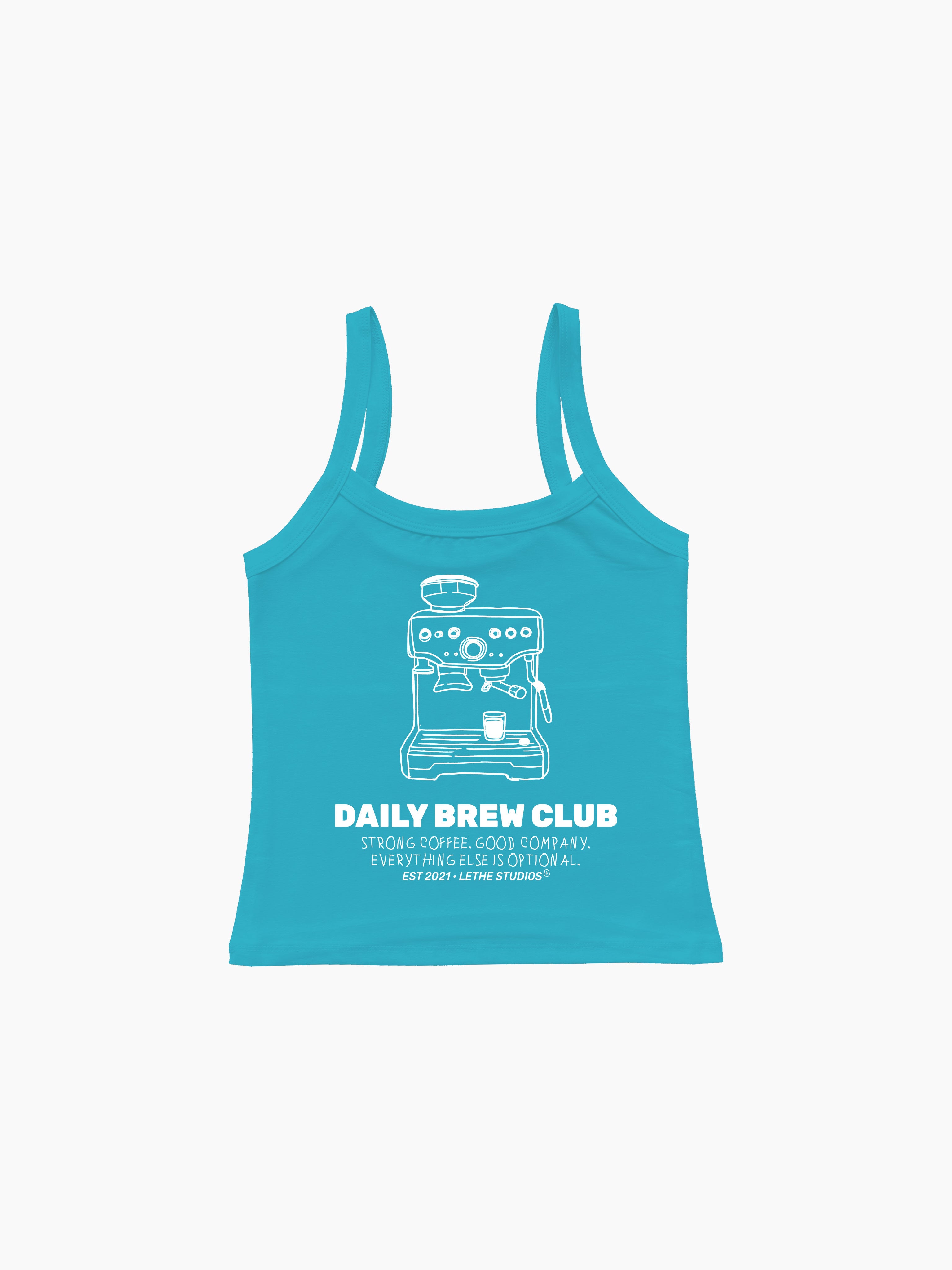 Daily Brew Club Askılı Bluz - Turkuaz - Askılı Bluz - Lethe Studios