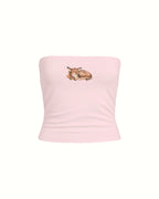 DEER STRAPLESS TOP