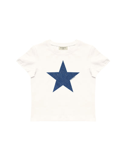 DENIM STAR BABY TEE