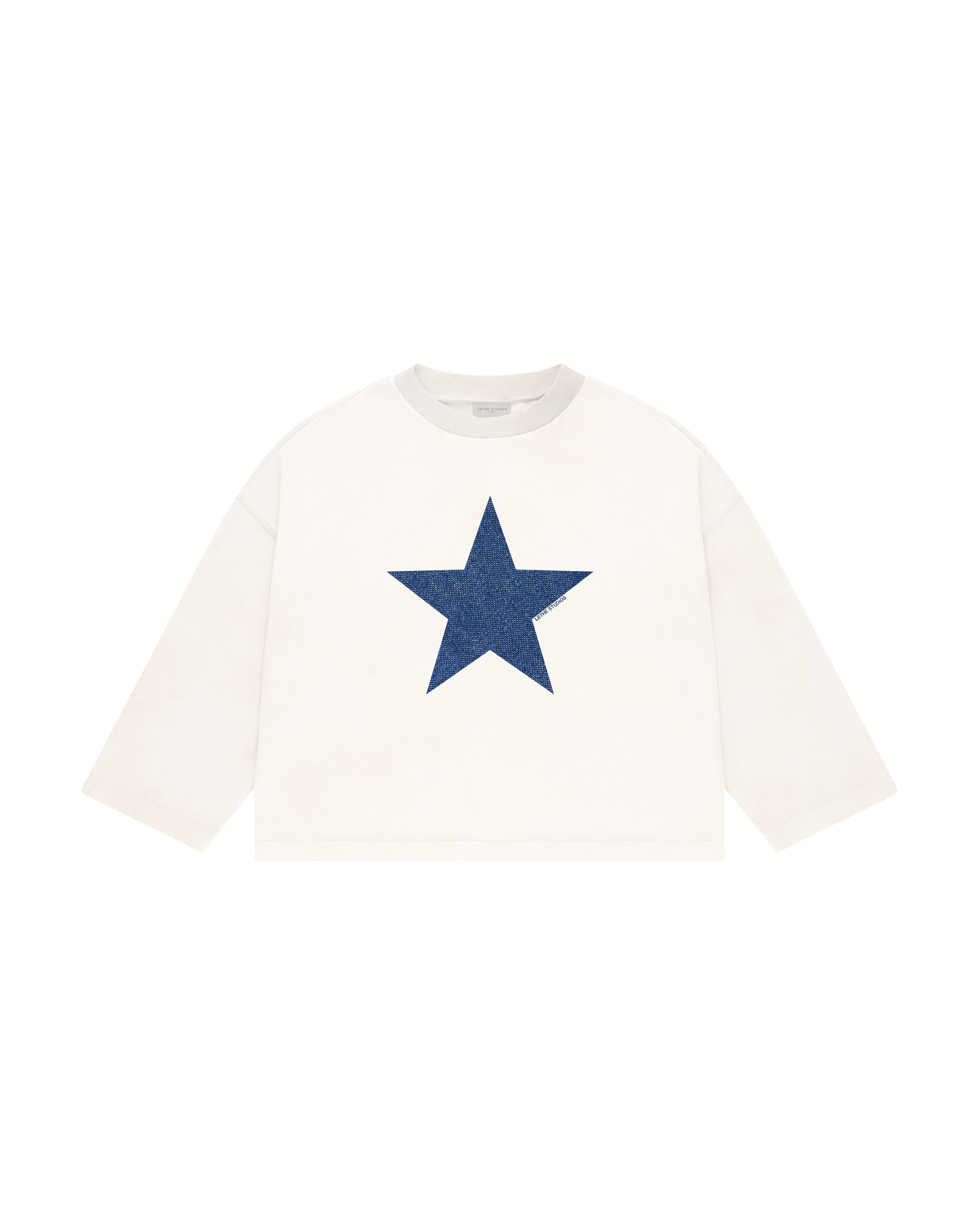 DENIIM STAR UZUN KOLLU T-SHIRT