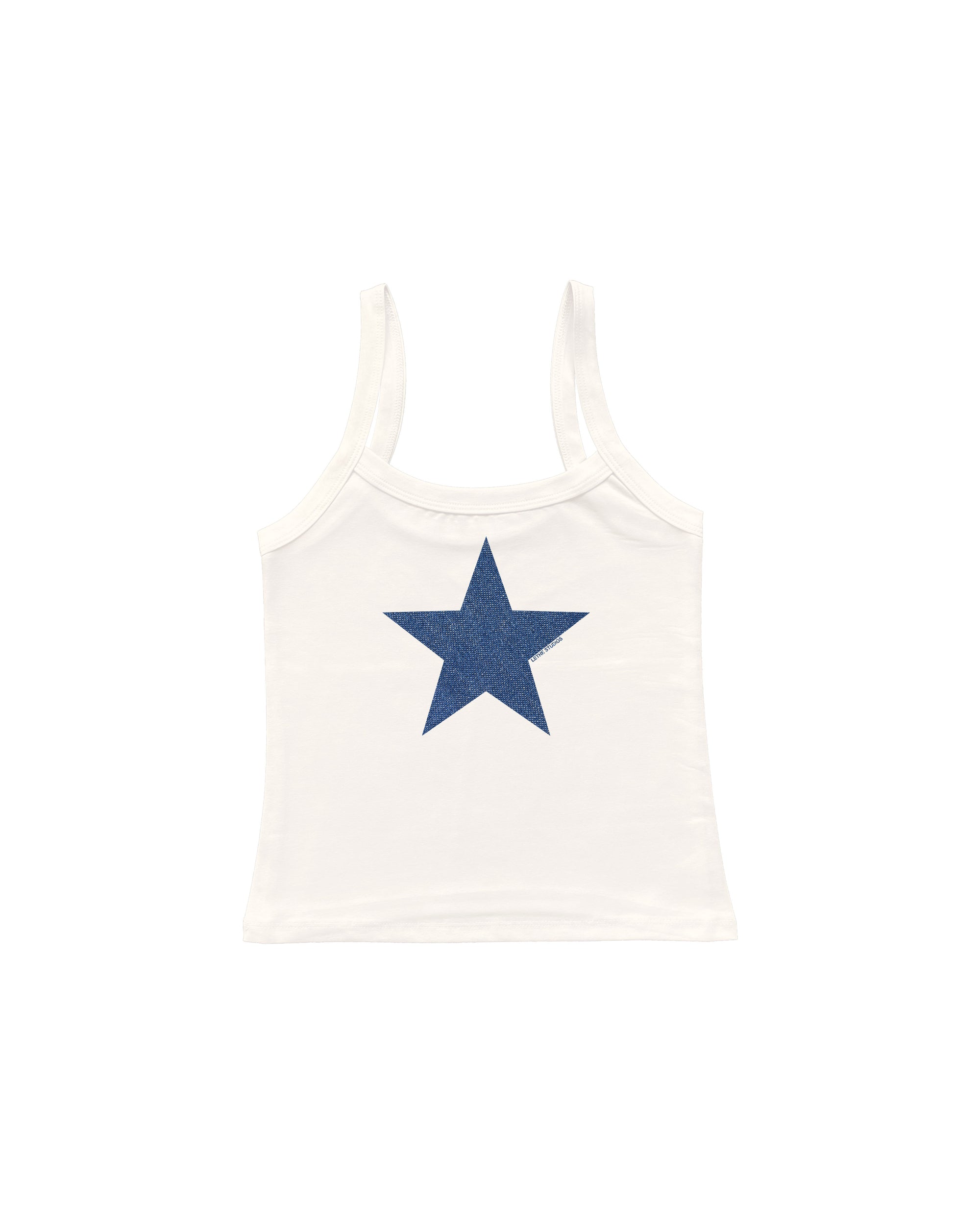 DENIM STAR TANK TOP