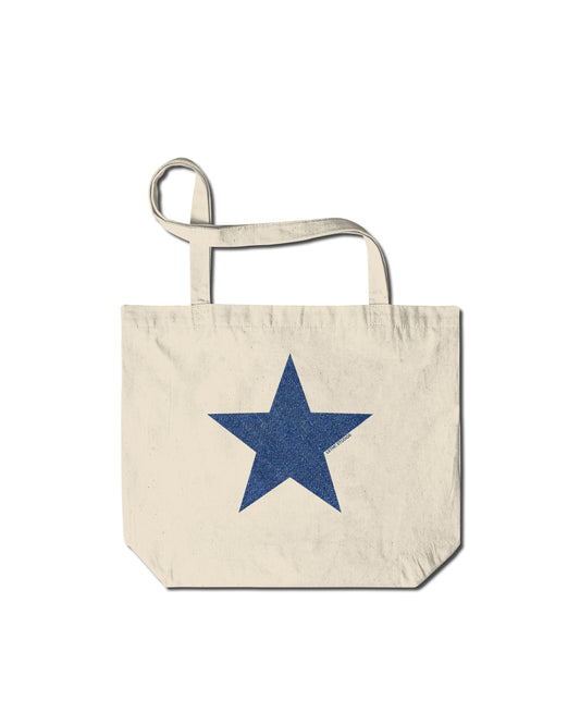 DENIM STAR TOTE BAG