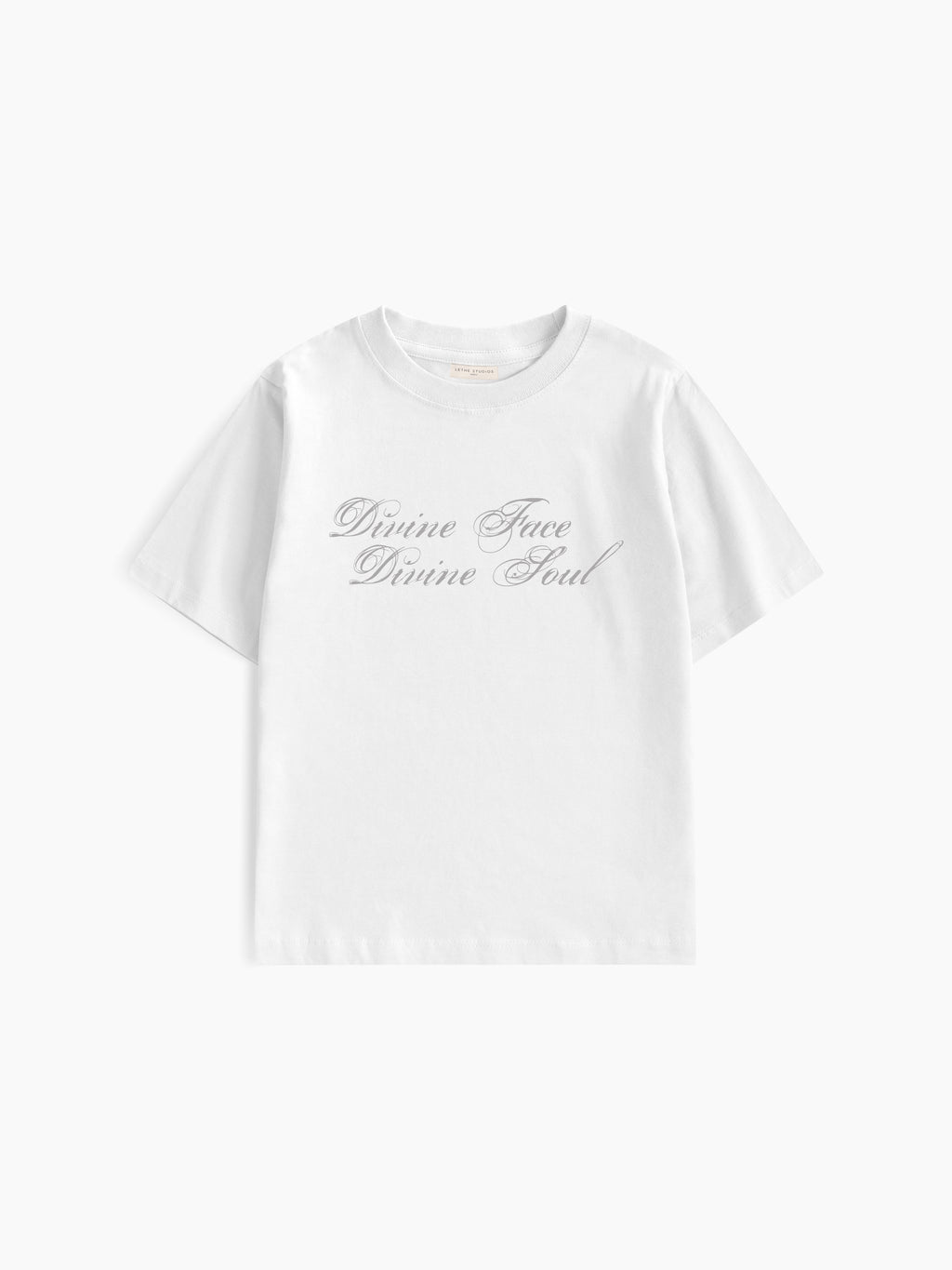 Divine Duality Baby Tee - Ekru - Baby Tee - Lethe Studios