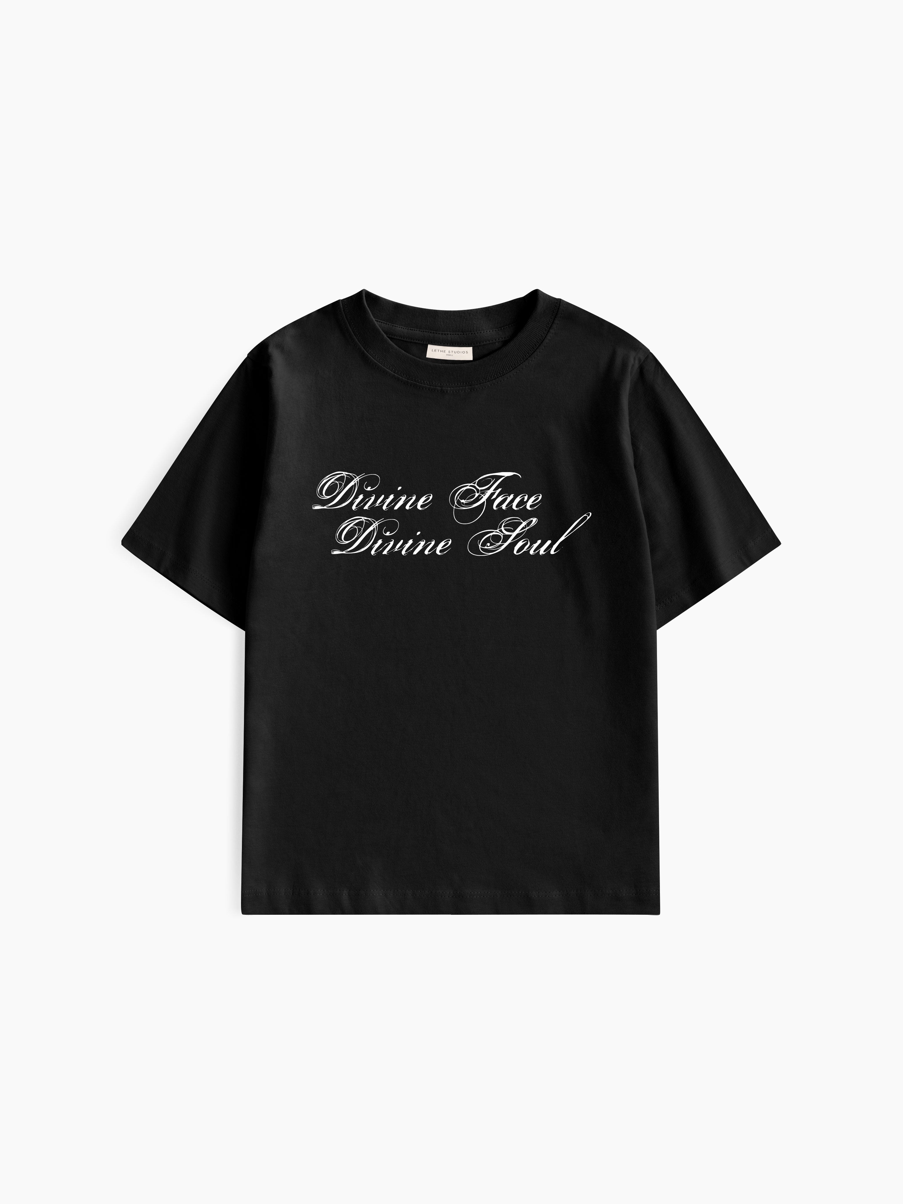 Divine Duality Baby Tee - Siyah - Baby Tee - Lethe Studios