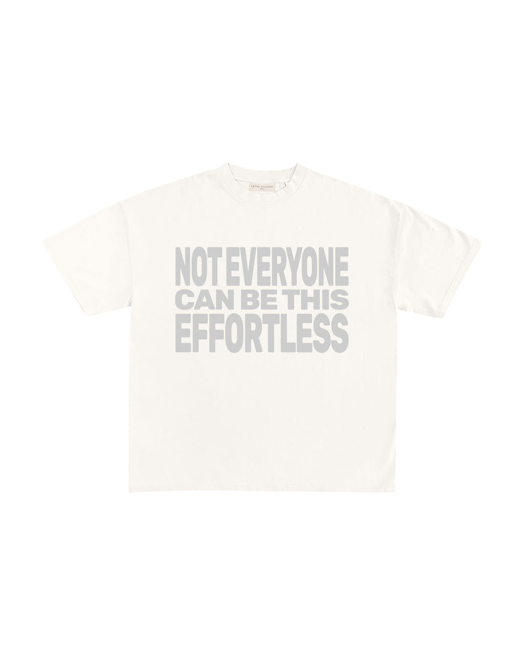Effortless T-Shirt - Ekru - Boxy Fit - Lethe Studios