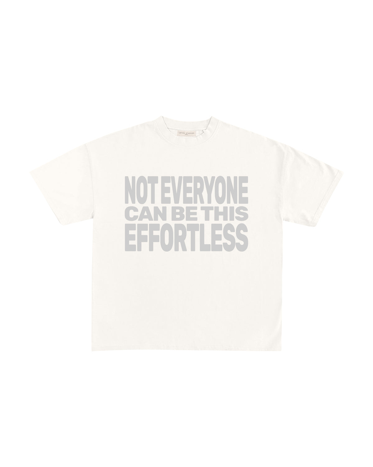 Effortless T-Shirt - Ekru - Boxy Fit - Lethe Studios