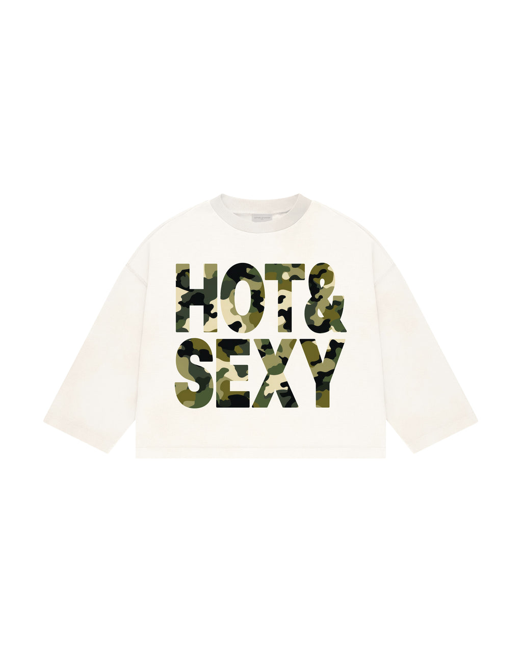 Hot And Sexy Uzun Kollu T-Shirt - Ekru - Uzun Kollu T-Shirt - Lethe Studios