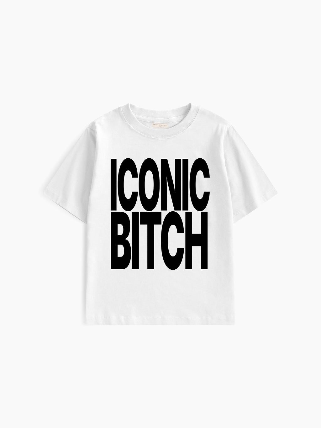 Iconic Bitch Baby Tee - Ekru - Baby Tee - Lethe Studios
