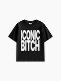 Iconic Bitch Baby Tee - Siyah - Baby Tee - Lethe Studios