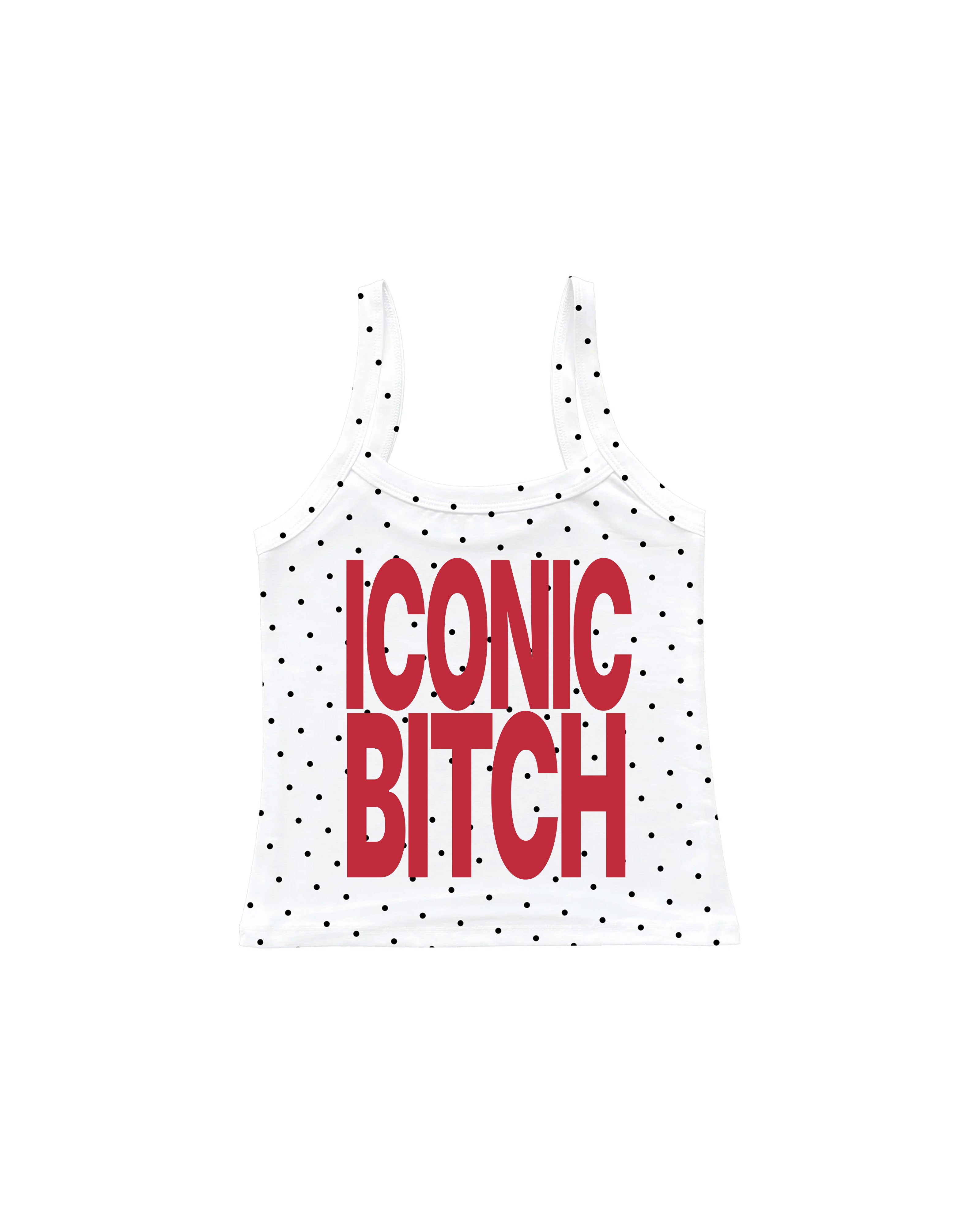 ICONIC BITCH - POLKA DOT ASKILI BLUZ