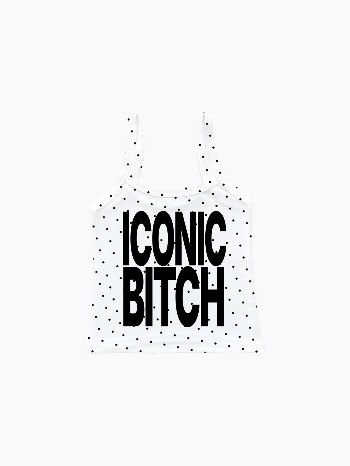 Iconic Bitch - Polka Dot Tank Top