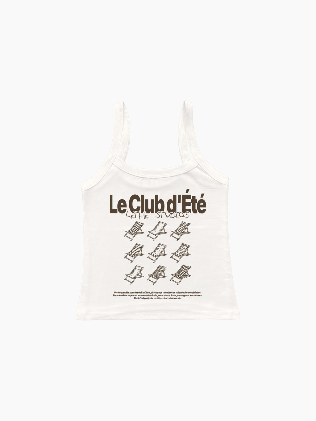 Le Club D'Ete Askılı Bluz - Ekru - Askılı Bluz - Lethe Studios