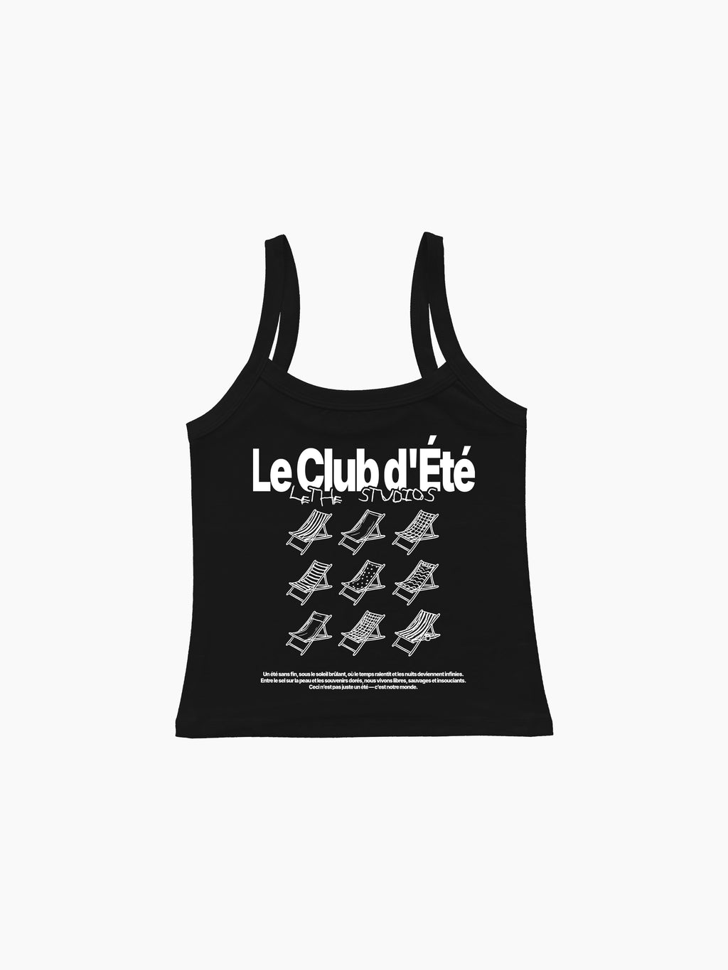 Le Club D'Ete Askılı Bluz - Siyah - Askılı Bluz - Lethe Studios