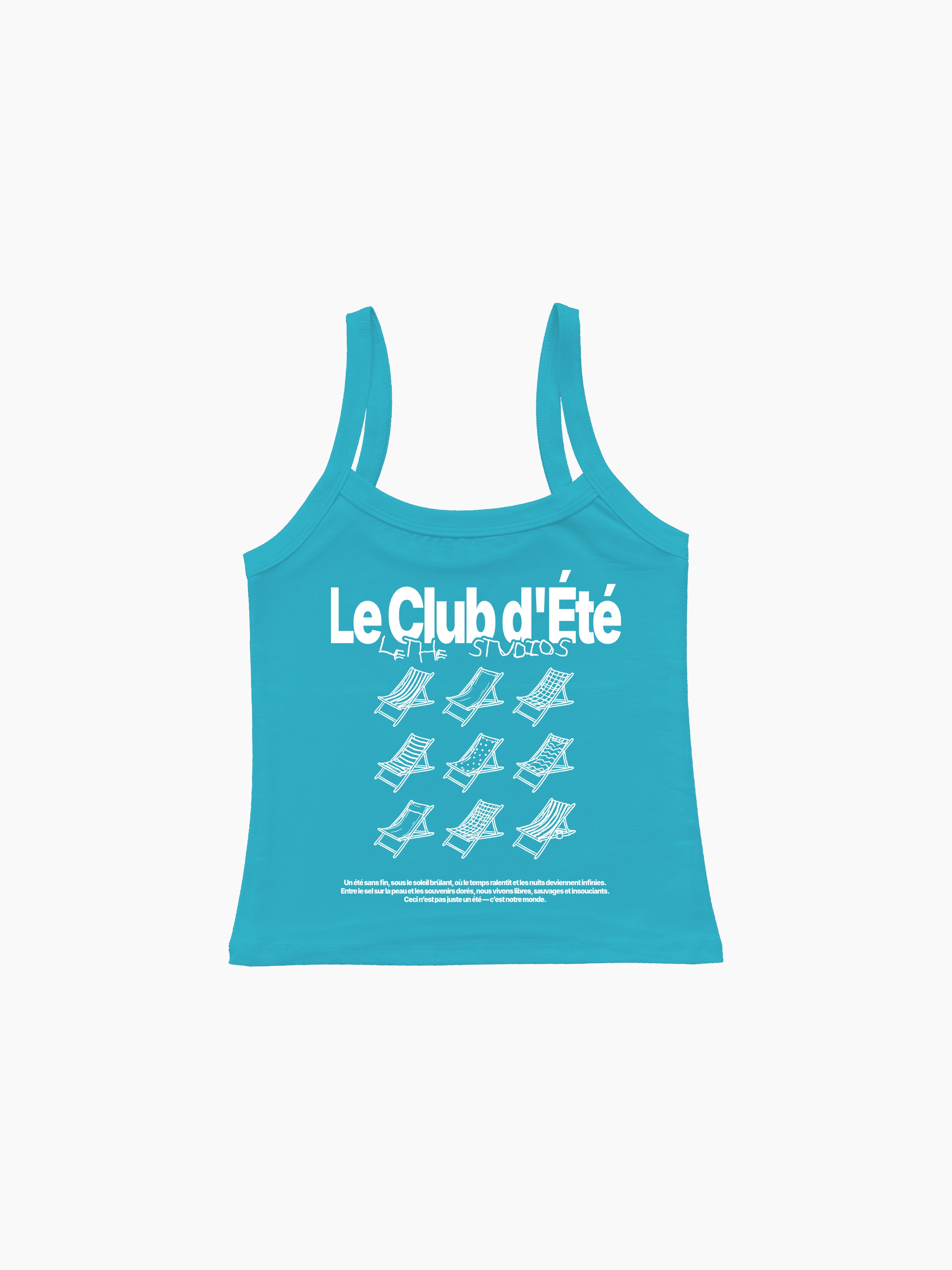 Le Club D'Ete Askılı Bluz - Turkuaz - Askılı Bluz - Lethe Studios