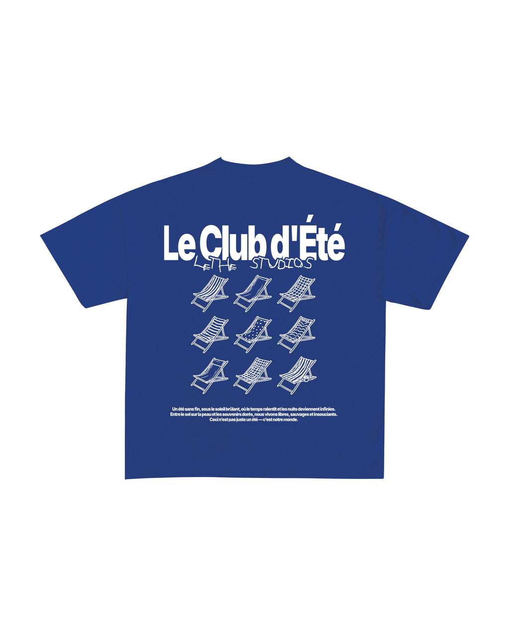 LE CLUB D'ETE T-SHIRT - Saks Mavisi - Boxy Fit - Lethe Studios