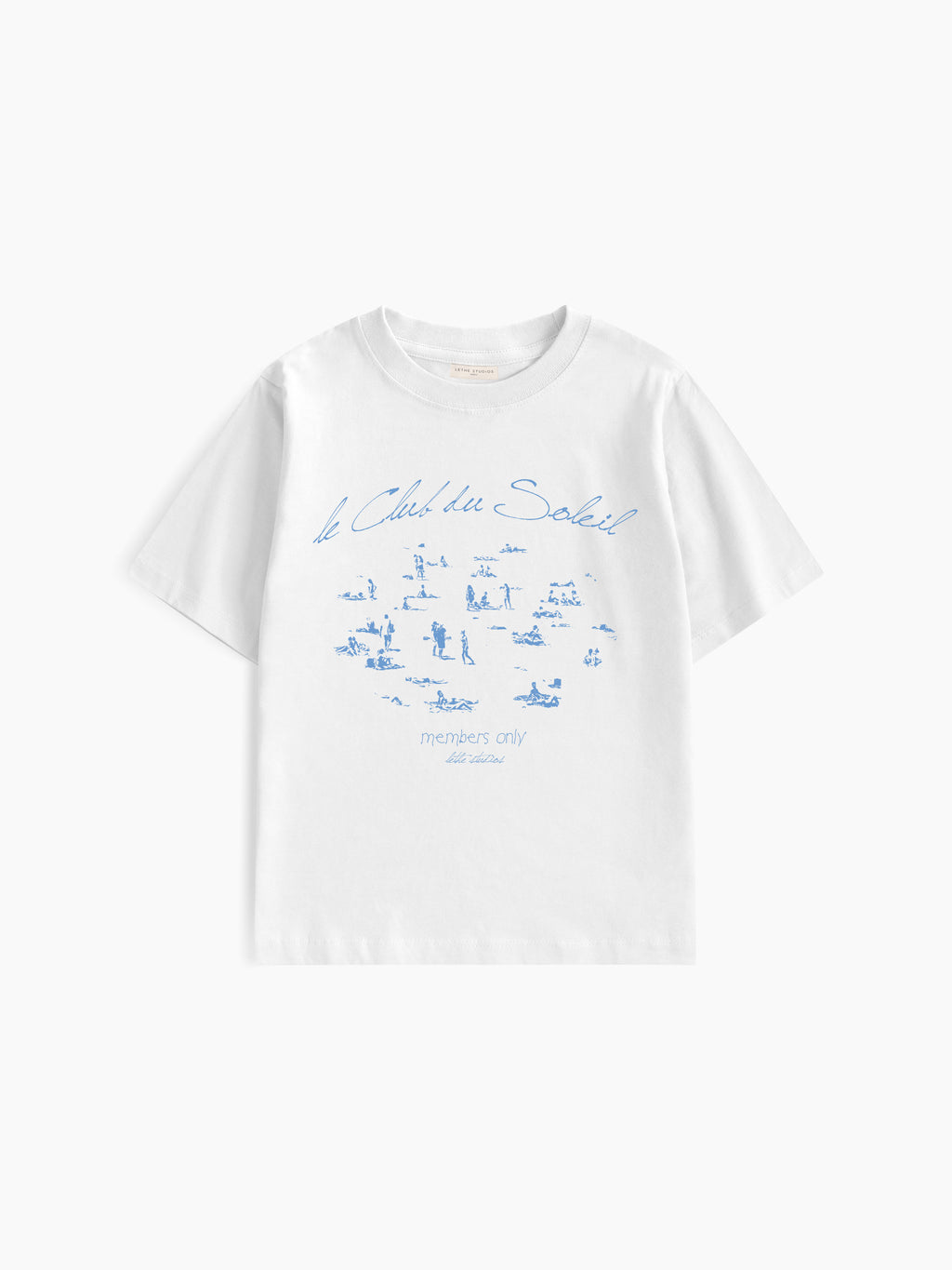 Le Club Du Soleil Baby Tee - Ekru - Baby Tee - Lethe Studios
